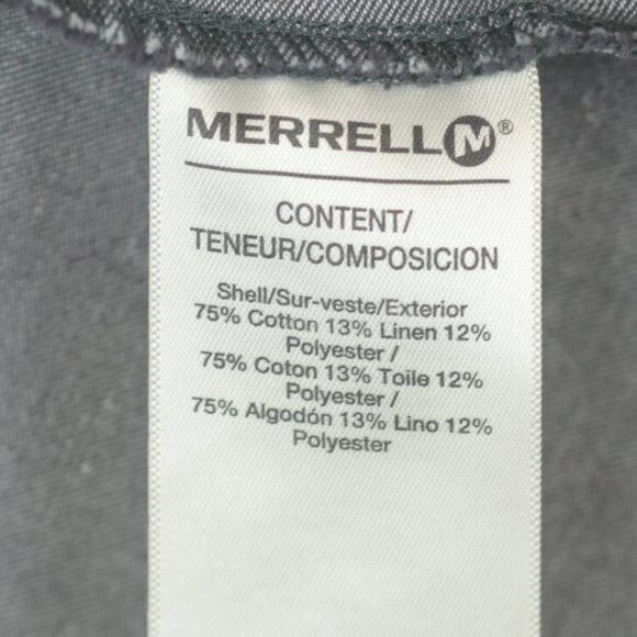 Merrell Women's Size 2 Gray Linen Blend Woven Cargo A-Line Mini Skirt - Picture 7 of 8